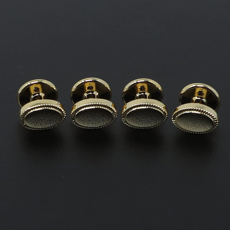 MENDEPOT Men Formal Wear Dress Shirt Cufflinks And Studs Set With Box Wedding Groom Groomsmen Gift - Image 4